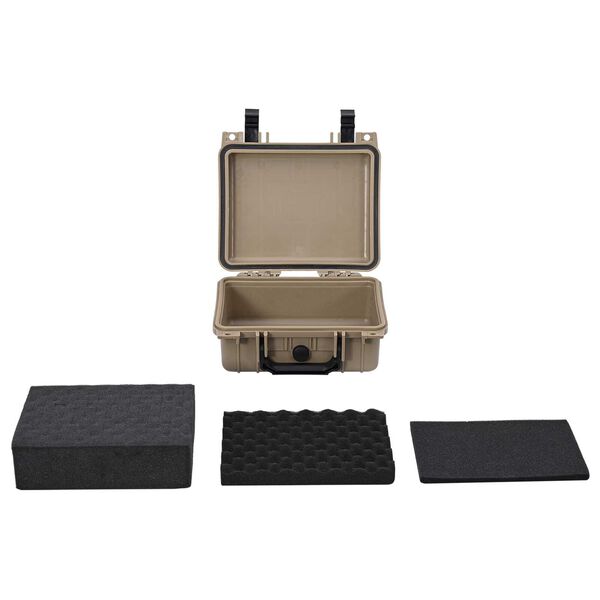 vidaXL Protective Hard Case Sand 27x24,5x12,5 cm