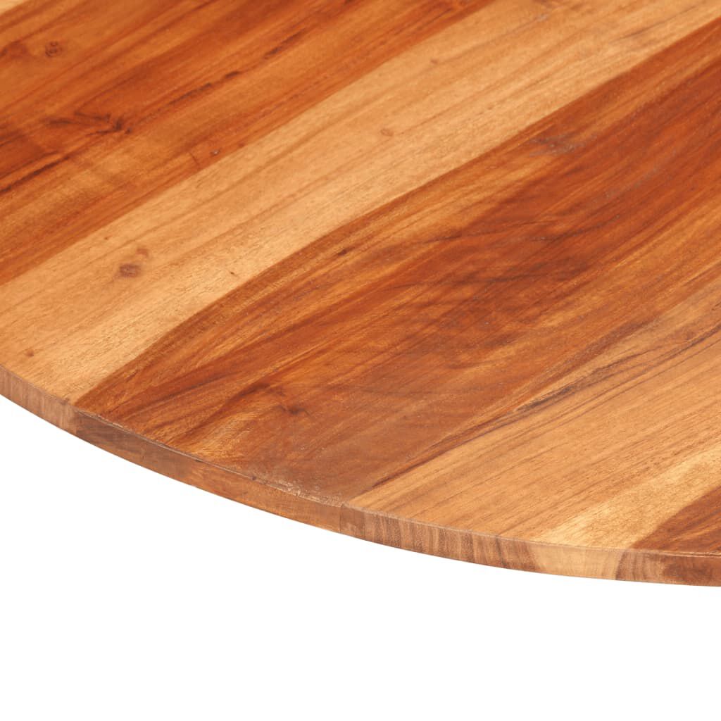 vidaXL Table Top Solid Wood Acacia Round 15-16 mm 80 cm
