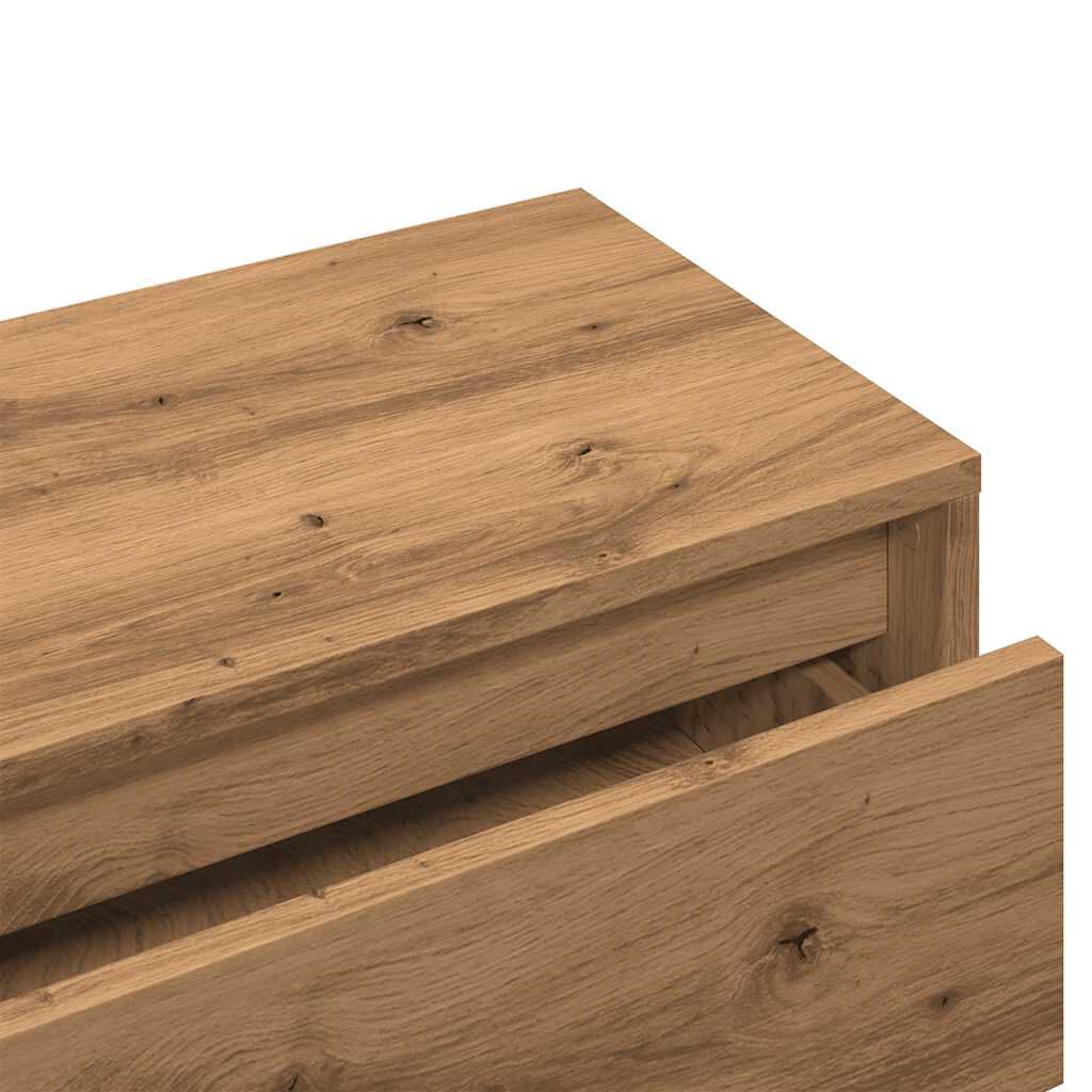 vidaXL Hallway Furniture Set Artisan Oak Engineered Wood