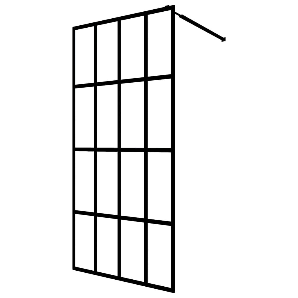 vidaXL Walk-in Shower Screen Clear Tempered Glass 90x195 cm