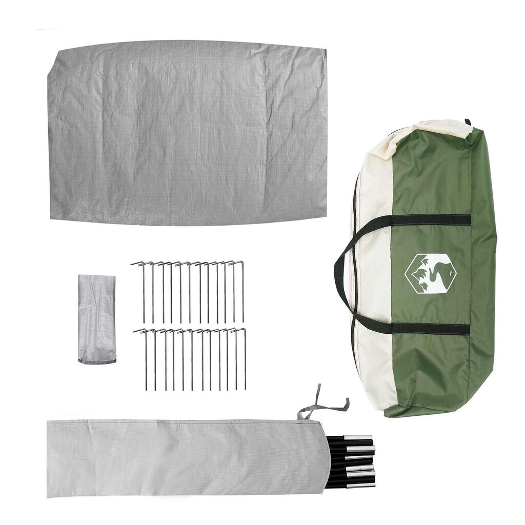 vidaXL Family Tent Tipi Green 8-Person Waterproof