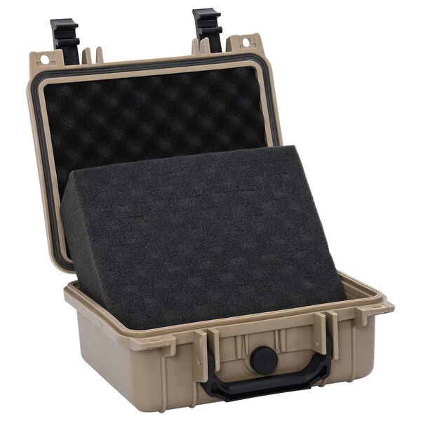 vidaXL Protective Hard Case Sand 27x24,5x12,5 cm