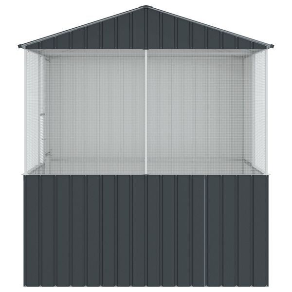 vidaXL Bird Cage Anthracite215x78x200 cm Galvanised Steel