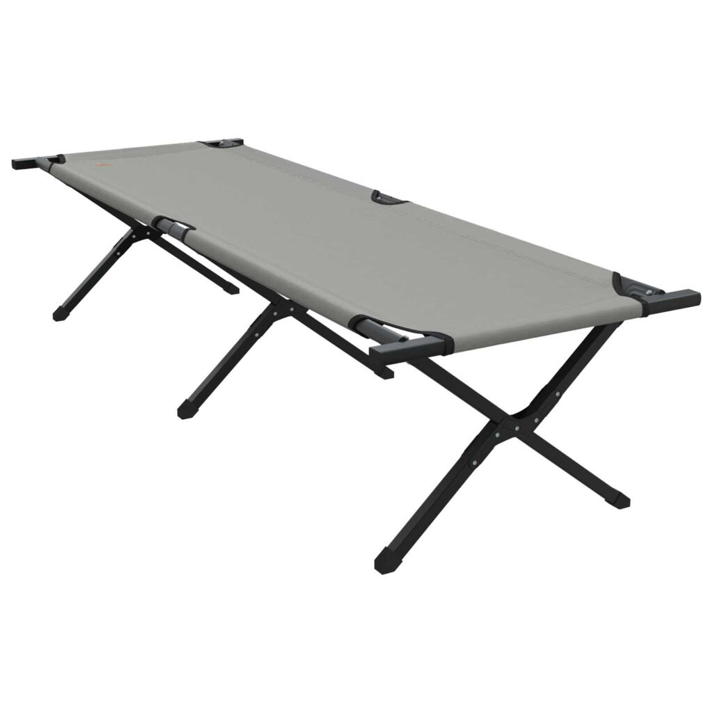 vidaXL Folding Sun Bed with Carry Bag Grey 600D Oxford Fabric