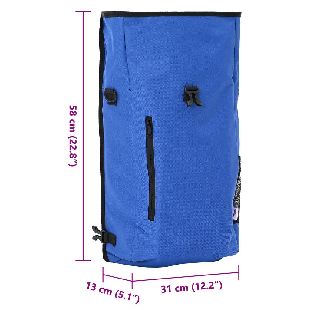 vidaXL Bicycle Bag for Pannier Rack 20 L Blue 31x13x58 cm