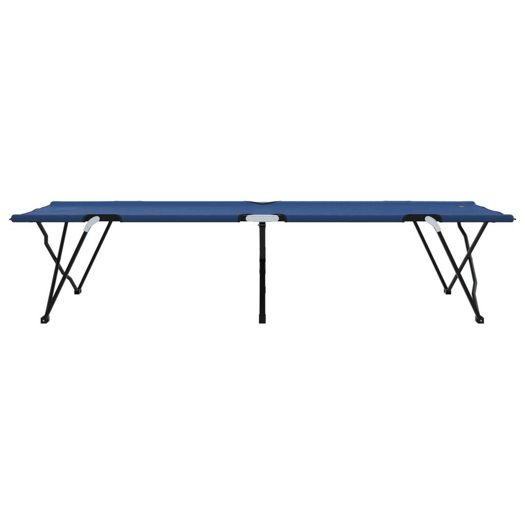 vidaXL Folding Sun Bed with Carry Bag Blue 600D Oxford Fabric