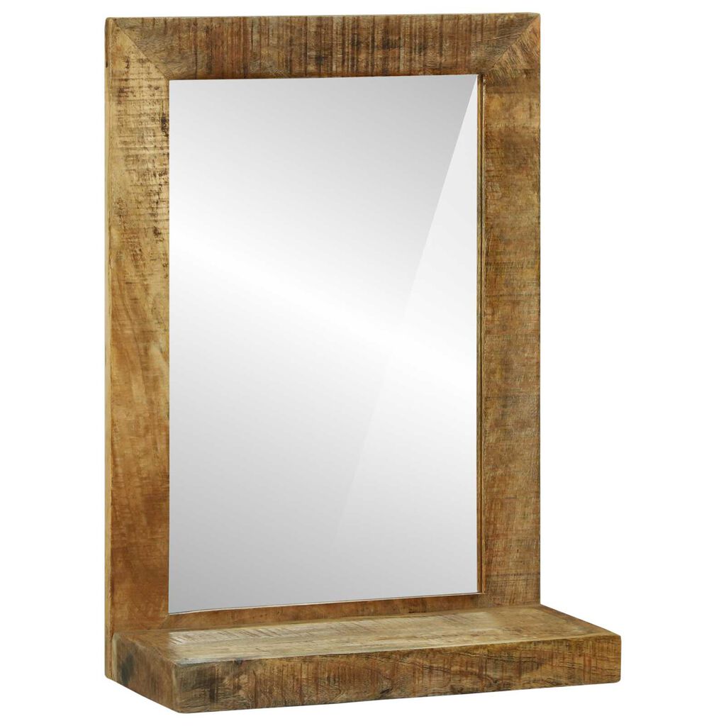 vidaXL Bathroom Mirror 50x22x70 cm Solid Rough Wood Mango